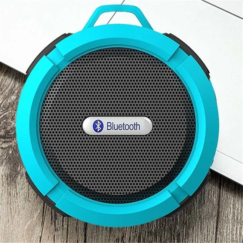 C6 Portable Waterproof Wireless Bluetooth Speaker Suction Cup Handsfree Voice Box for iphone 6 7 8 Samsung pc