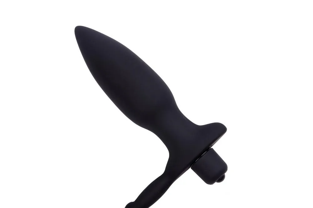 Waterdichte 10 Speed ​​Siliconen Dubbele vibratie Dubbele Kogels Penis Strap op met Anale Butt Anal Plug Sex Product Sex Toy voor de mens