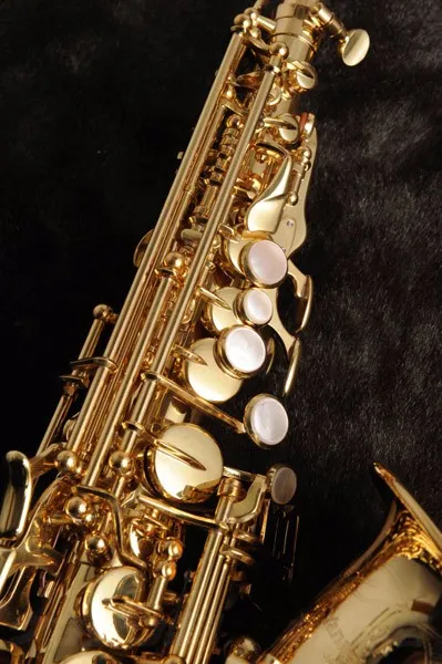 Neue Qualitäts-Yanagisawa SC-991 Goldlack Sopransaxophon B-flat Professionelle Saxophon Musical für Studenten-freies Verschiffen