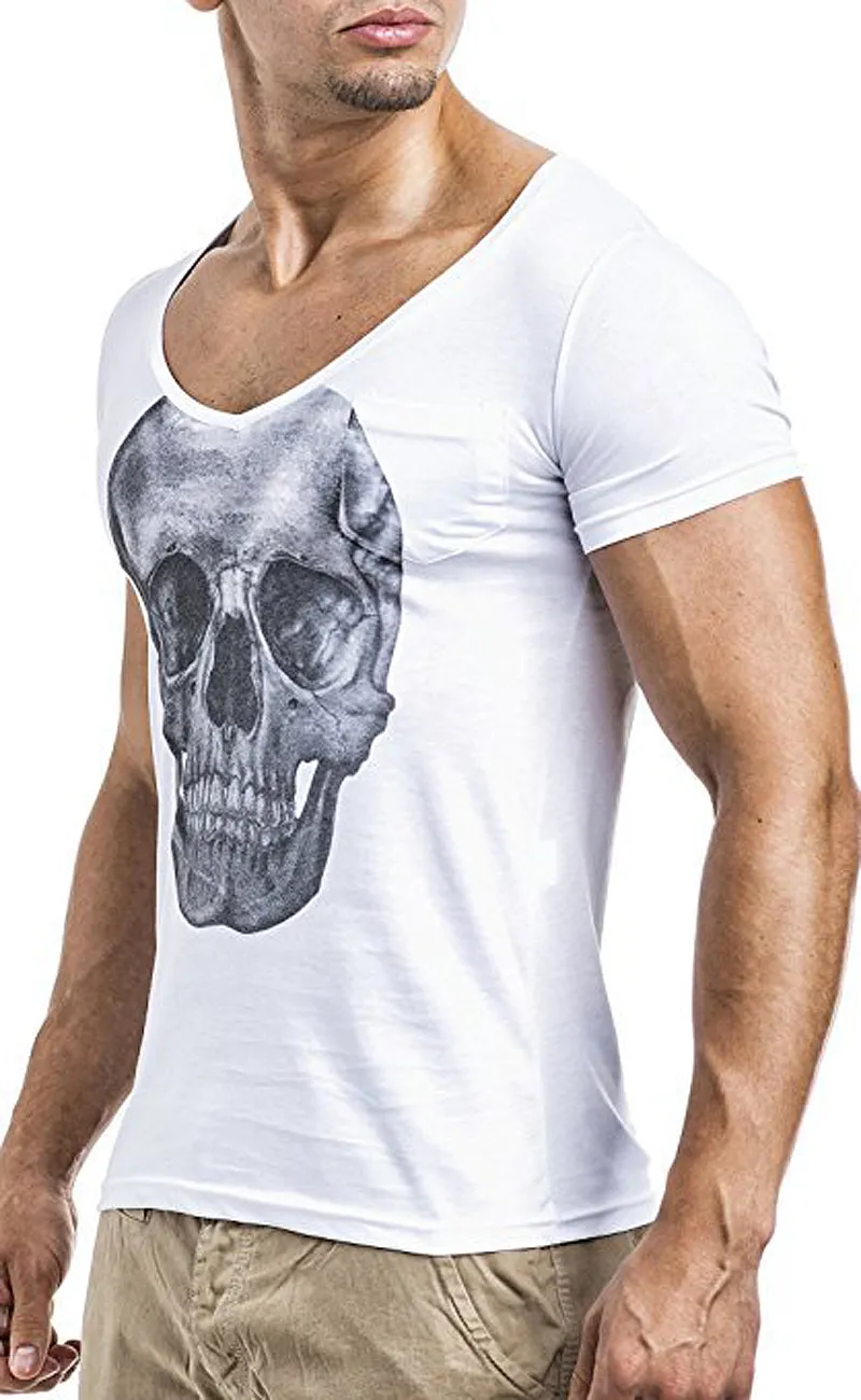 3D Gedruckt Mode Herren T-Shirts Sommer hip-hop Männer T-shirts Kurzarm Neuheit Shirts Schädel T-shirt rundhals t-shirt männer Unterhemd