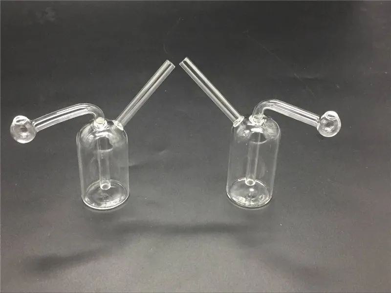 Mini tuyau de brûleur à mazout en verre Bong à eau pour plates-formes pétrolières Bongs à eau petit brûleur à mazout bong dab rig bong Ash Catcher pipe mini barboteur