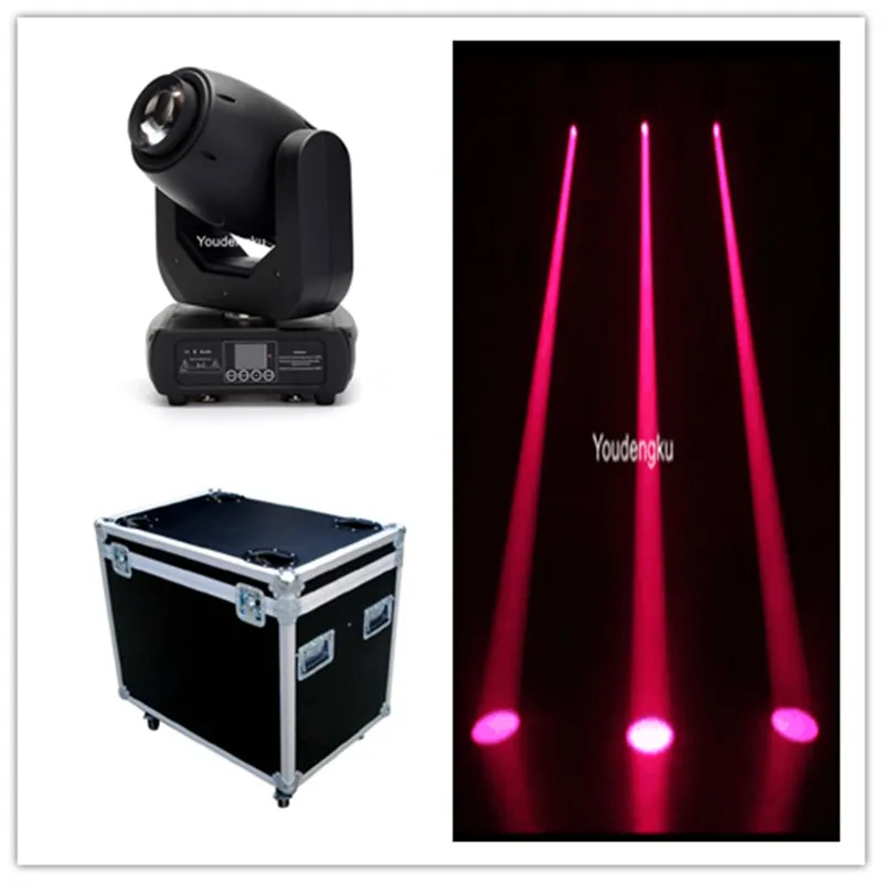 4 Parça Kaliteli 150 W LED Işın LED Hareketli Kafa 150 Watt LED Hareketli Kafa Işın Işık Flightcase