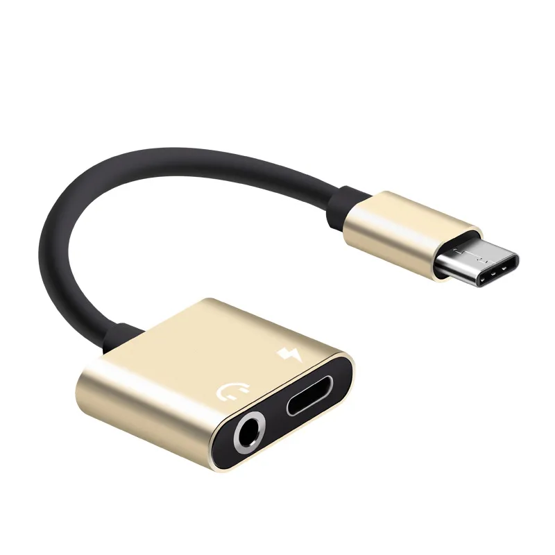 2 en 1 USB Type C à 3,5 mm Jack Chargeur Convertisseur Câble