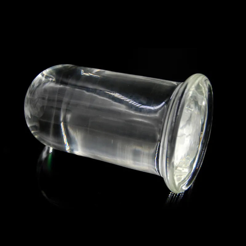 Jouets sexuels cylindriques en verre transparent Super gros gode Anal 60mm de diamètre énorme grand godemichet Anal vagin Anus bouchons dilatateur Buttplug3198347