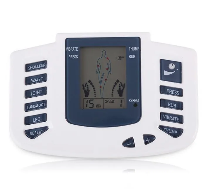 Masseur d'impulsions électronique LCD dizaines Machine de thérapie d'acupuncture outils de massage du corps stimulateur électrique