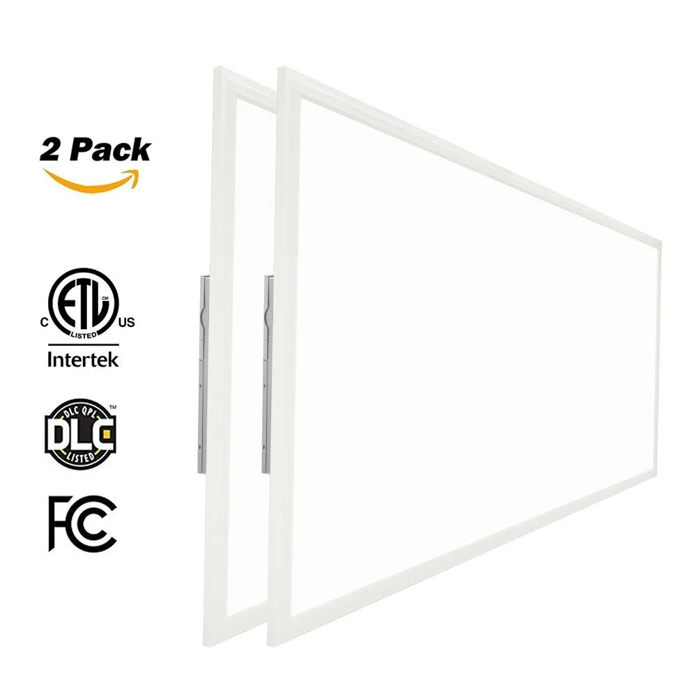 LED-Panel-Licht 2x2 2x4 UL DLC FCC 36W 50W Square Plattenlampe 0-10V dimmbar suspendiert 2 * 2ft 2 * 4ft 603 * 603mm 603 * 1206mm Stock in den USA