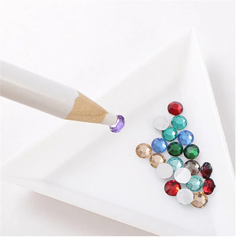 DIY Nail Art Decoration wood Dotting Tools Pencil Pen Picker Manicure tools White Nail Art Dotter