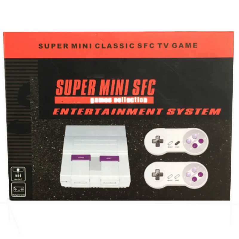 16bit clássico SFC TV Handheld Mini Jogo Console Nostalgic Host Sistema de boa qualidade pode armazenar 94 jogos SFC NES SNES DHL grátis
