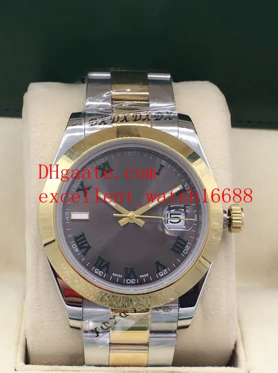 3 estilo moda de luxo relógios data apenas 41 mm 126333 126303 asiático 2813 automático de mecânica de dois tons relógio de pulso dos homens de ouro