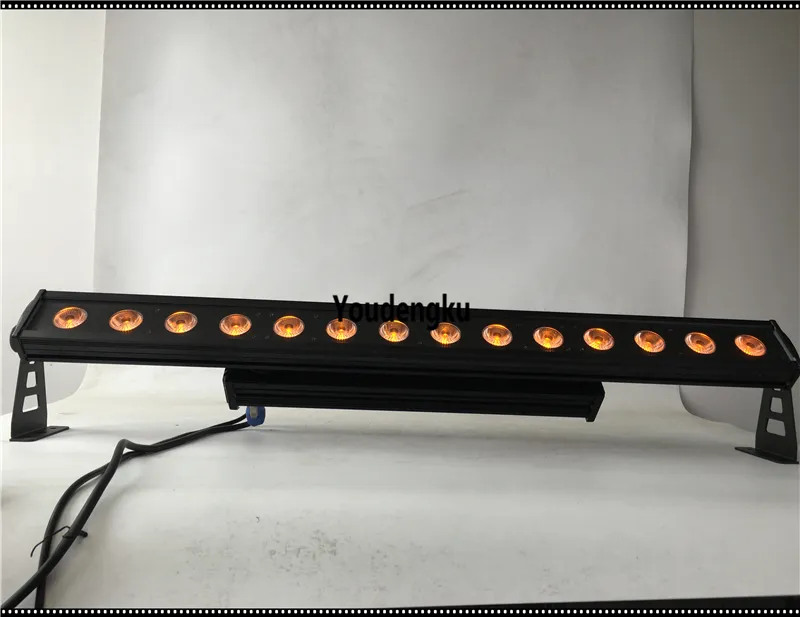 2 stycken 14 objektiv COB LED Wall Washer 30W 3In1 RGB LED DMX 512 Väggbricka COB LED Pixel Bar för scenhändelse Bar Vattentät IP65