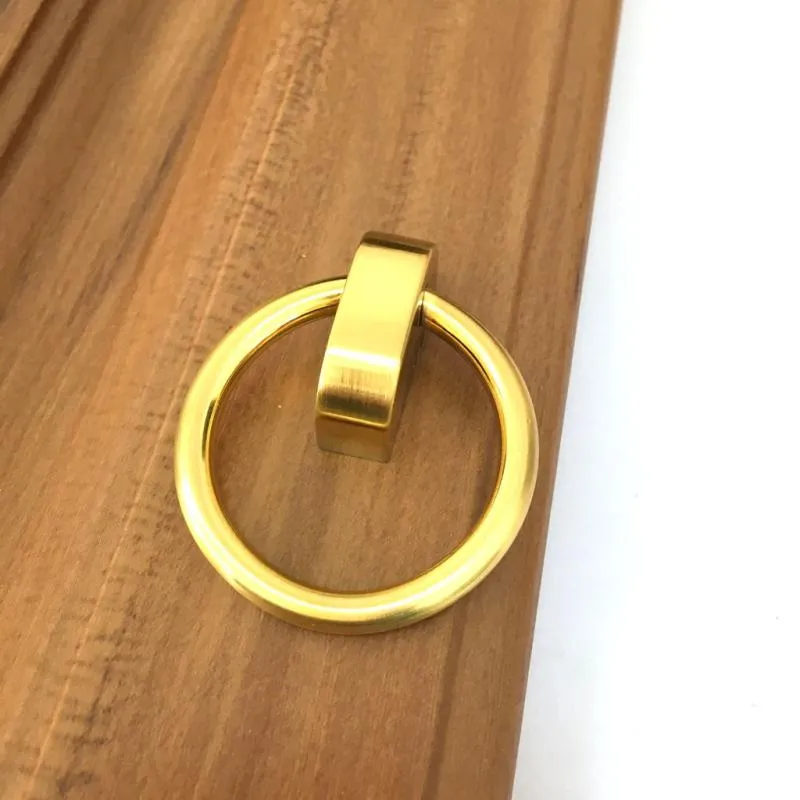 Современная простая модная медная тяга Материал капля кольца кухонный шкаф кухонный шкаф