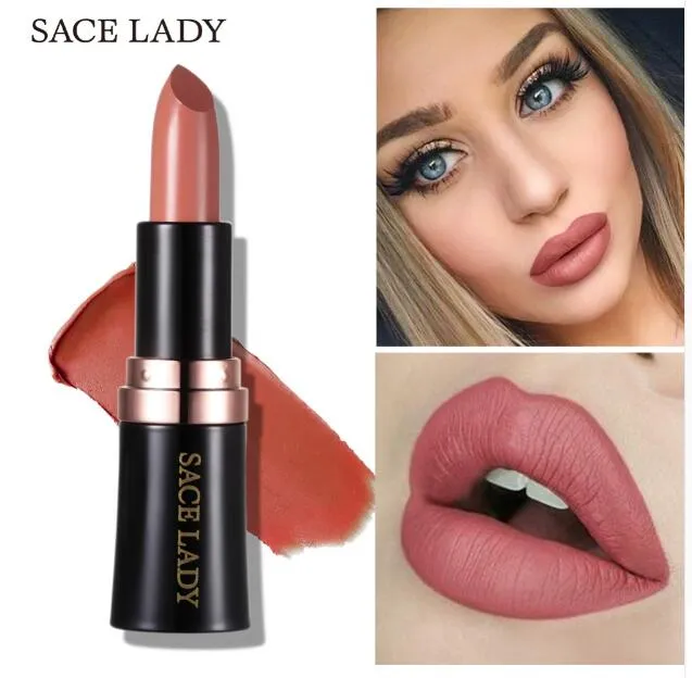 Matte lipstick merk groothandel schoonheid make-up langdurige waterdichte rode make-up lip set mate naakt cosmetisch