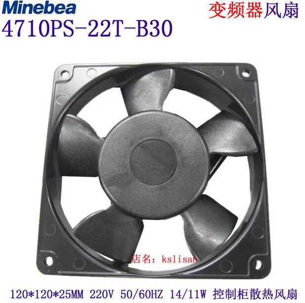 NMB 4710PS-22T-B30 119 * 119 * 25MM AC220V 14 / 11W 220V 50 / 60Hz ventilador radiador equipamentos mecânicos