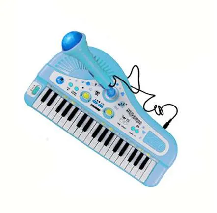 Jogo 2 Peças Musical Infantil Mini Bateria+piano Teclado 32