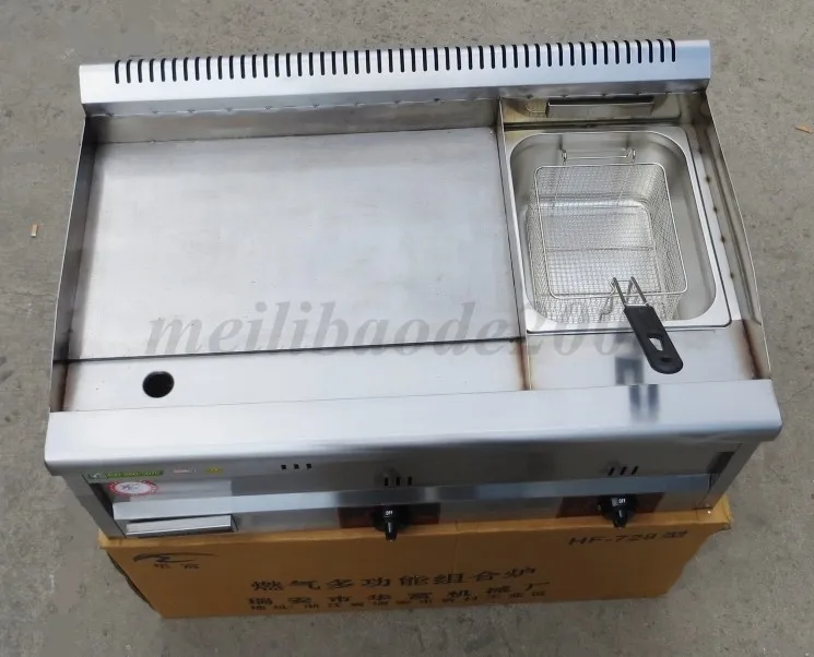 Wholesale Gas Griddle With Fryer Commercial Gas Griddle Stainless Steel