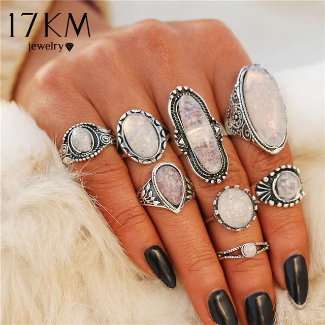 Buy Shining Diva FashionLatest Stylish Metal Boho Midi Finger Rings for  Women and Girls - Set of 9 (D13058r), Golden Online at desertcartINDIA