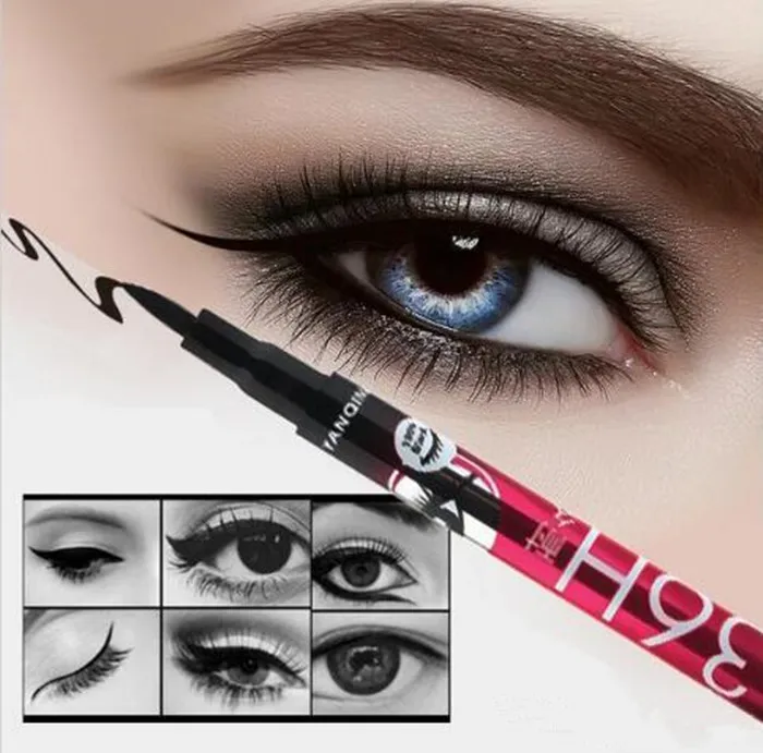 Nuevo 36H impermeable líquido negro delineador de ojos lápiz antideslizante delineador de ojos pluma para maquillaje cosmético uso en el hogar calidad envío rápido