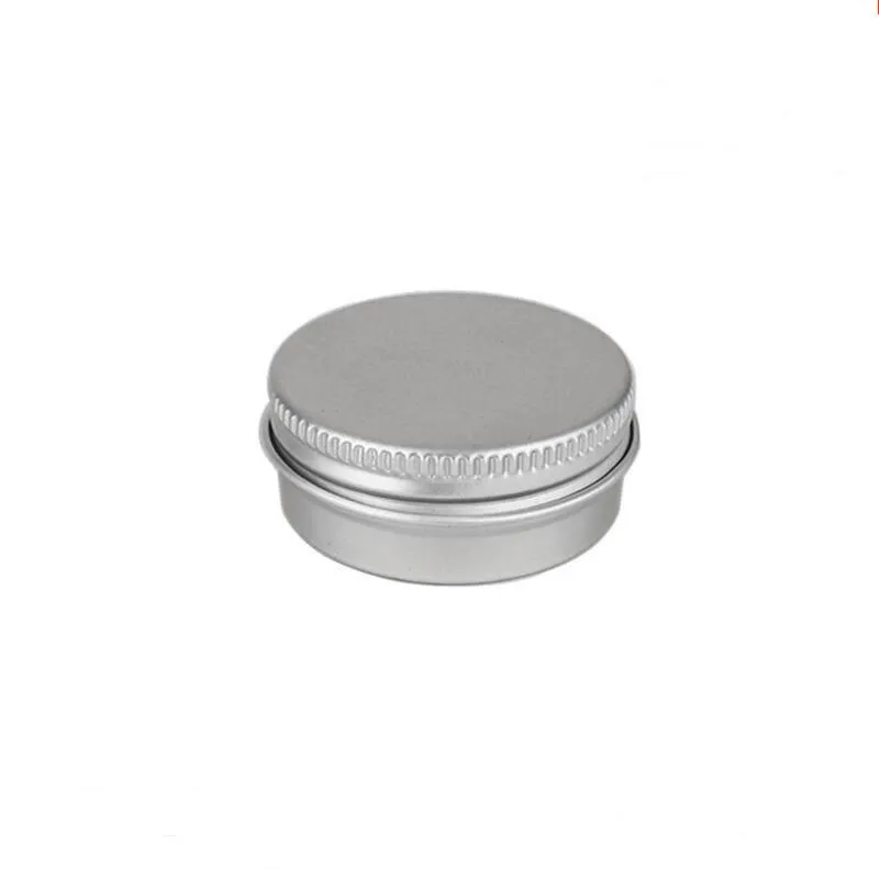 15G aluminium potten crèmekruiken met schroefdeksel, cosmetische case jar, 15 ml aluminium blikken, aluminium lippenbalsem container LX1226