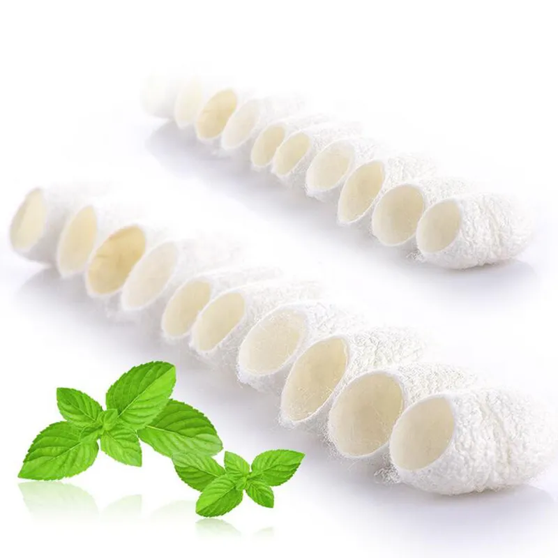 Groothandel Natural Silk Cocoon Ball Facial Cleanser Anti Aging Whiting Blackhead Remover Skin Care Silkworm / 