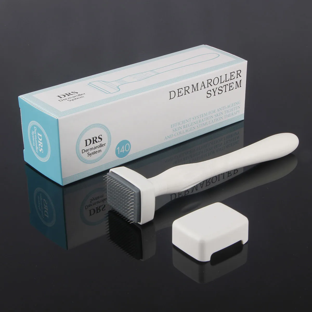 DRS 140 Derma Stamp Roller Rvs Microneedle Anti Aging Litteken Acne Spot Rimpel Huidverzorging Verjonging dermaroller