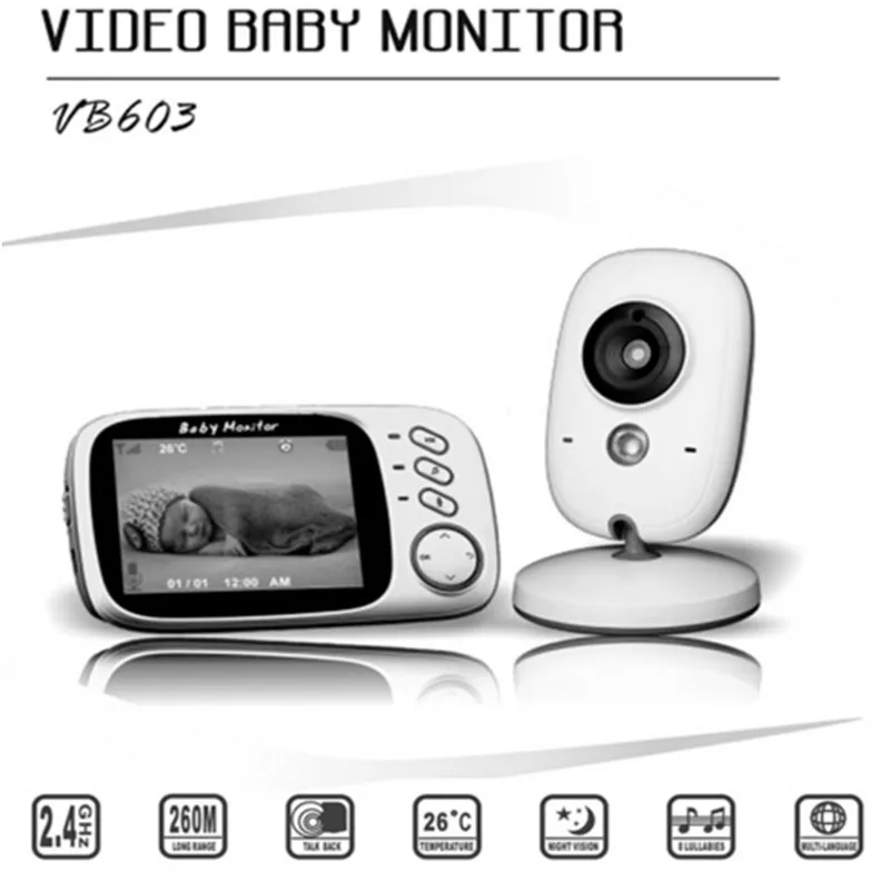 Fimei 3.2 inç Kablosuz Video Renkli Gece görüş Bebek Monitörü Kamera Bebek Uyku Dadı Güvenlik video kamera monitör LCD Moniter