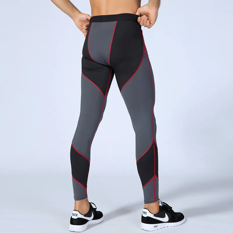 Leggings Uomo Sportivi Compressione Pantaloni Allenamento