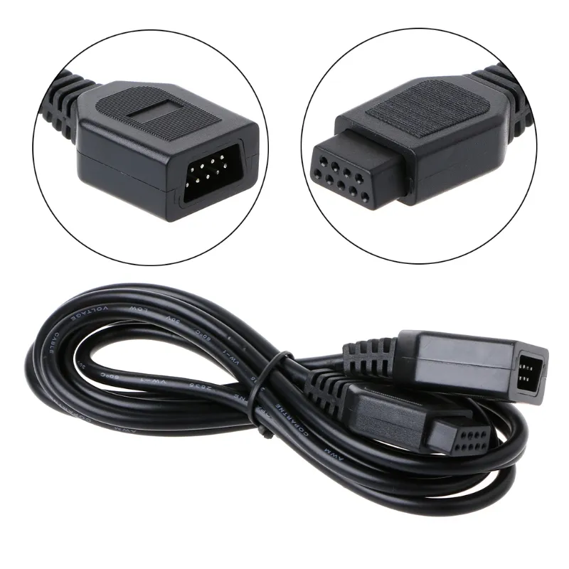 Cavo di prolunga per gamepad da 9 pin 1,8 m 6 piedi per Sega Genesis 2 3 Mega Drive2 MD2 Controller Cavo esteso DHL FEDEX UPS SPEDIZIONE GRATUITA