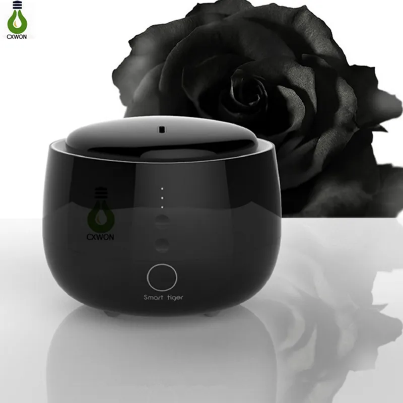 Umidificador de aroma de casa Aromaterapia 300ml capacidade Umidificador de íons negativos com controle de toque, luz de noite colorida e calendário