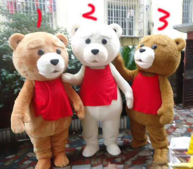 2018 hot sale tedy costume adult fur teddy bear mascot costume