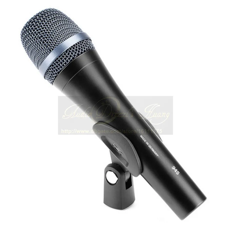 Microphones dynamiques portables super cardioïdes professionnels Microphone filaire vocal bobine mobile Mike pour système de karaoké 945 KTV Audio Mixer DJ