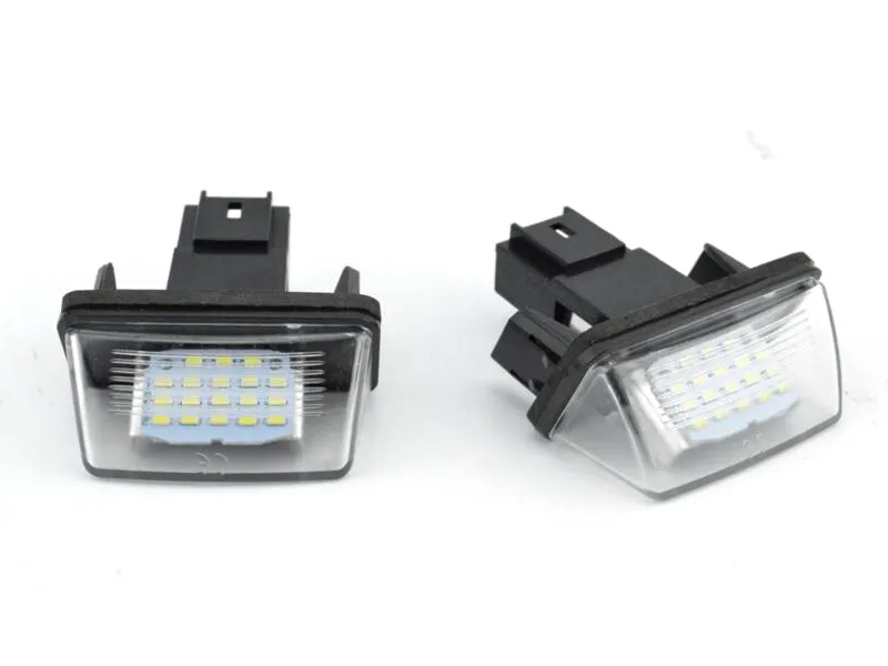 Super Bright / 12V 18 LED-licensnummerplatta Lampor Licenslampa för Peugeot 206 207 306 Citroen C3 Picasso C4 5 Xsara Saxo