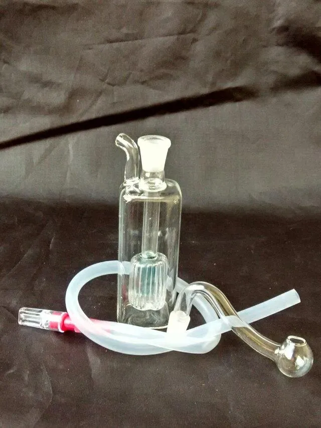 Pote de filtro rectangular, accesorios de Bongs de vidrio al por mayor, fumar en pipa de agua de vidrio