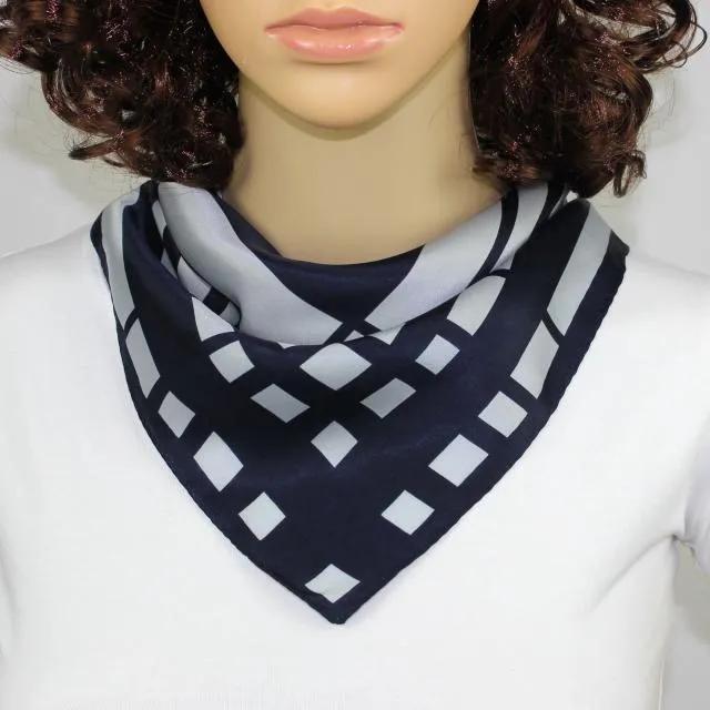 100% seta di gelso triangolo sciarpa fazzoletto multiuso delle donne borsa a tracolla mano dell'accessorio hairband/ # 4071