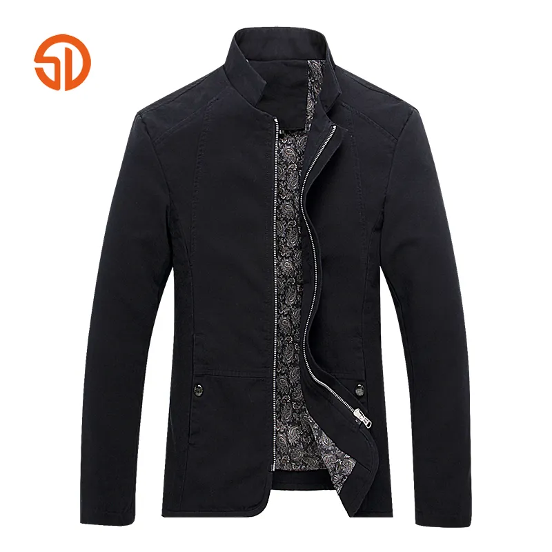 New Trench Coat Men Plus Size XXXXXL Primavera Autunno Mens Coat Cotton Washed Jacket monopetto tinta unita M-5XL