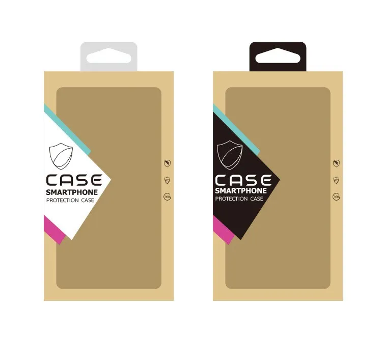 Wholesale Colorful Personality Design Kraft Paper Box Packaging For Phone Case Custom Your Logo Cell Phone Cover Case Package