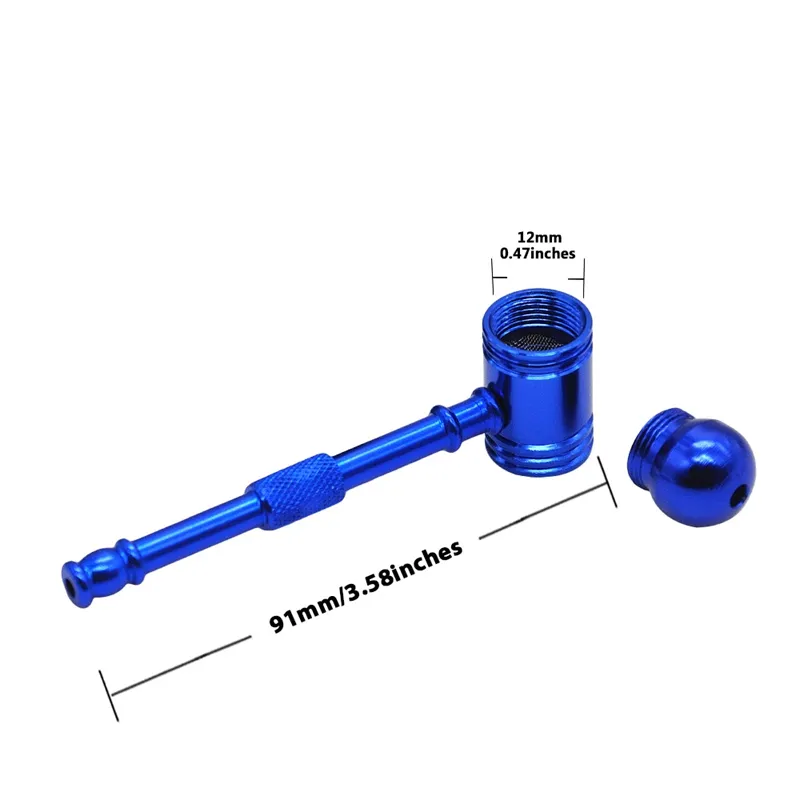 Os mais recentes Metal Hammer tubulação de liga de alumínio de alta qualidade Mini Smoking Pipe Tube portátil projeto original fácil de transportar Limpo Hot Sale