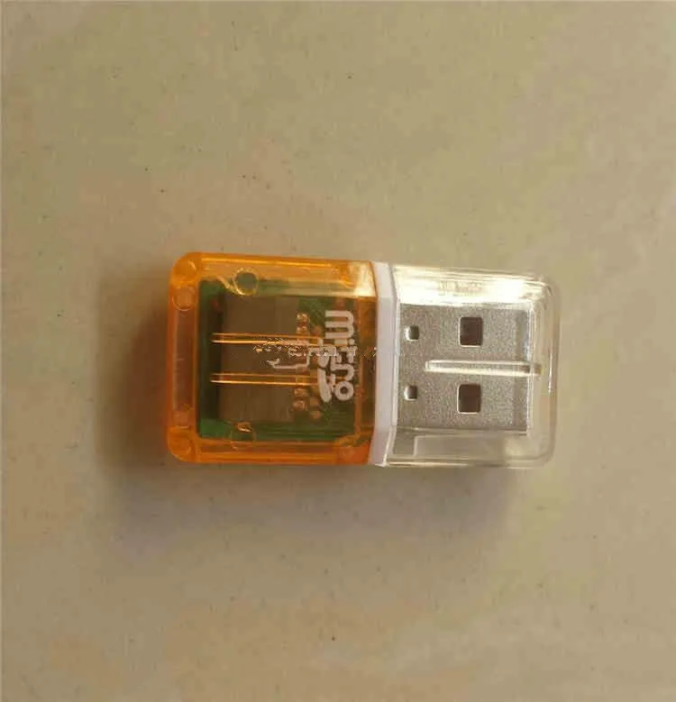 Yeni Yüksek Hızlı Kristal şeffaf USB 2.0 TF Flaş T-Flash Bellek Mikro sd kart okuyucu adaptörü 2 gb 4 gb 8 gb 16 gb 32 gb 64 gb TF Kart için