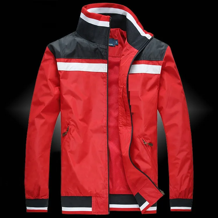 NEW Men sportswear high quality waterproof fabric Men sports jacket Fashion zipper jacket