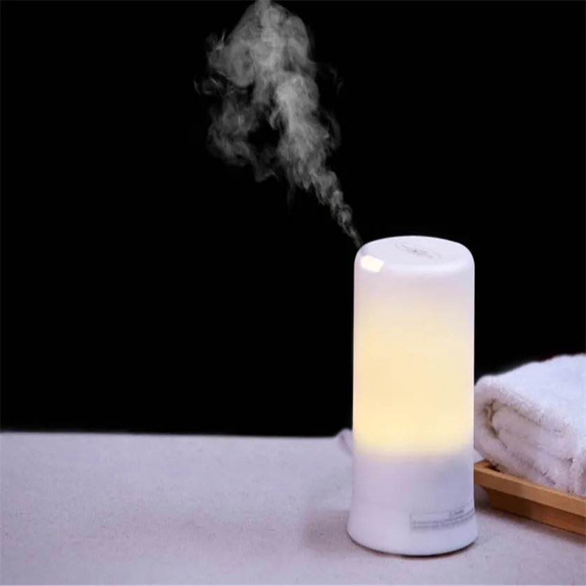 LED USB Essential Oil Ultraljud luftfuktare aromterapi diffusor aug12