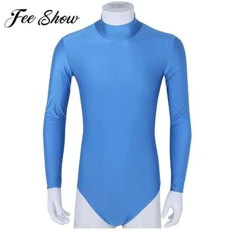 Feeshow Body Shaper Mens One-piece Stretch Bodysuits Male sexy Underwear Shapers Men Clothing Men Leotard Bodysuit Jumpsuit