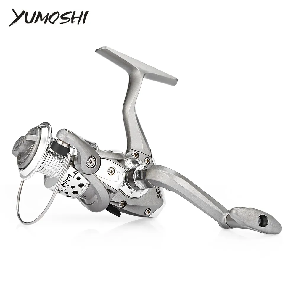 YUMOSHI SC Series 8BB 5.5:1 Mulinello da pesca con spinning in plastica intercambiabile portatile leggero L / R