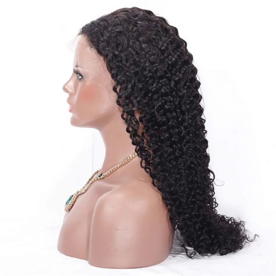 Kinky human lace front wigs outlet
