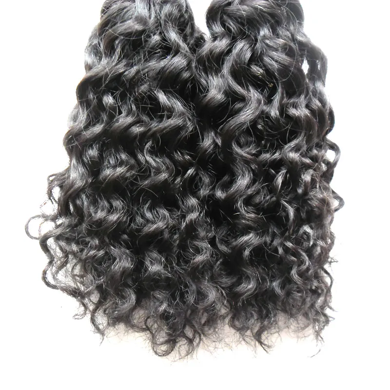 Cor natural Kinky Curly Curly Fusion Human Fusion Prego Máquina Máquina Feito Remy Remy Pré-ligado Extensão de Cabelo 100g / Castanhas