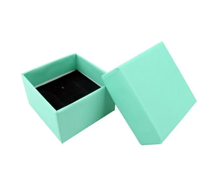 Scatola portaoggetti per gioielli di alta qualità 5 * 5 * 3 cm Scatola portaoggetti per anelli Piccola confezione regalo per anelli Orecchini rosa Colori GA65