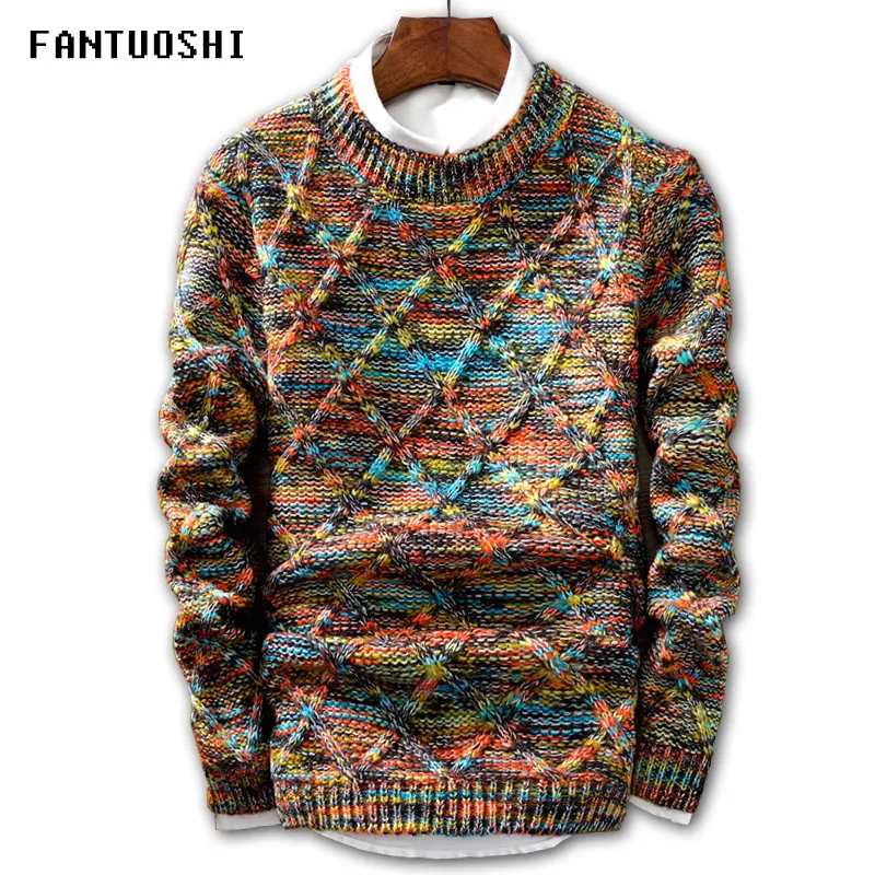 Sweater Men 2018 Brand Fashion Pullover Sweater Male O Neck Stripe Slim Fit Knitting Mens Sweaters Man Pullover Men XXL S917 From 37 08 DHgate