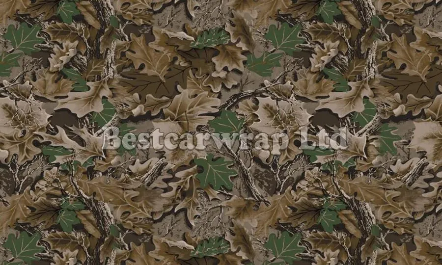 Diverses couleurs Realtree Camo Vinyl Wrap pour Car Wrap Styling Air Release Mossy Oak Tree Leaf Herbe Camouflage Autocollant 1.52x30m rouleau 5x98ft