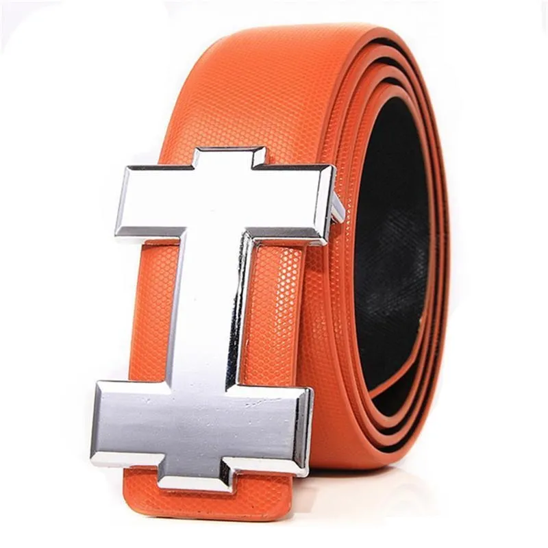 Fashion belt Genuine Leather Men Belt High Quality Smooth Buckle Mens Belts For Women Jeans Cow Strap