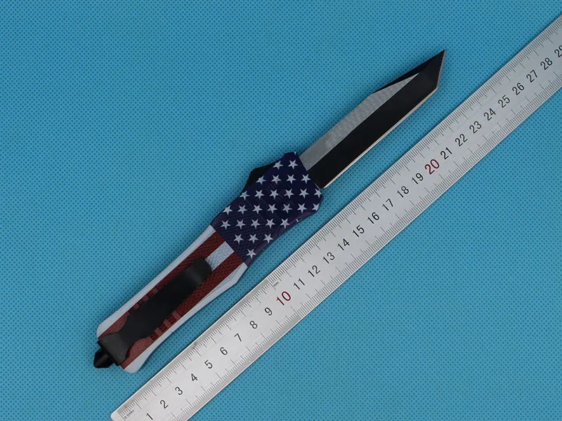 9,4 tum A161 Taktisk kniv 440c Enkelkant Tanto Fine Black Blade Edc Pocket Knives Survival Gearz