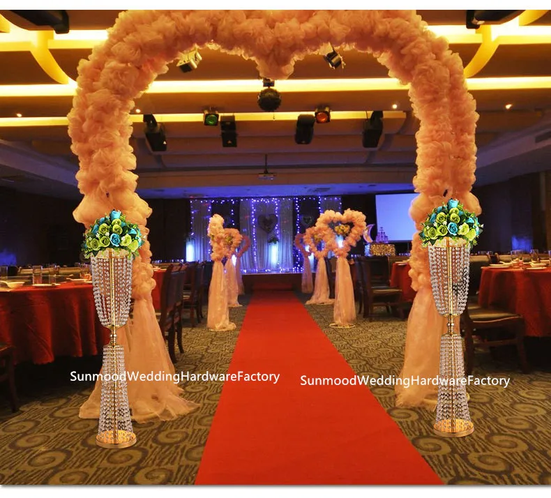 Factory Artificial flower wall crystal bead backdrop for Wedding decroation