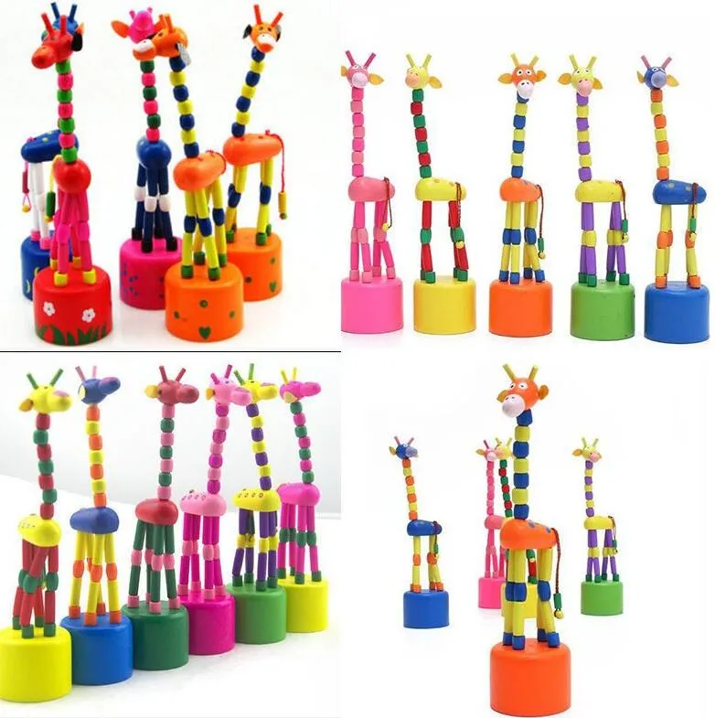 Детская интеллектуальная игрушка танцующая стенда красочная качалка жирафа деревянная игрушка для животных детские игрушки Levert Kids подарки